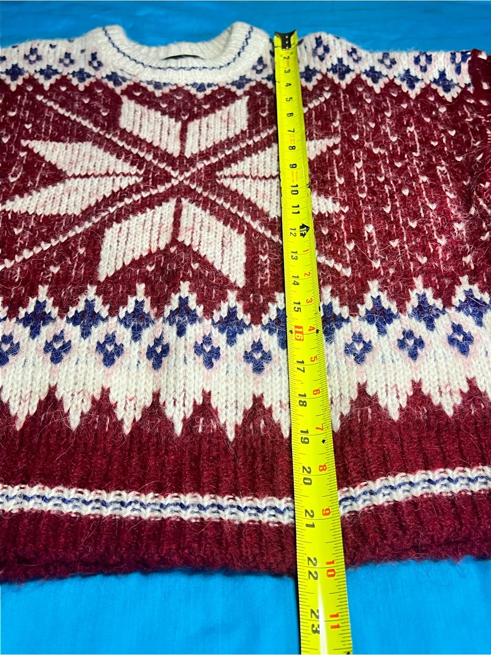 Rag & Bone Alpaca Blend Fair Isle Nordic Sweater XS - Picture 11 of 12